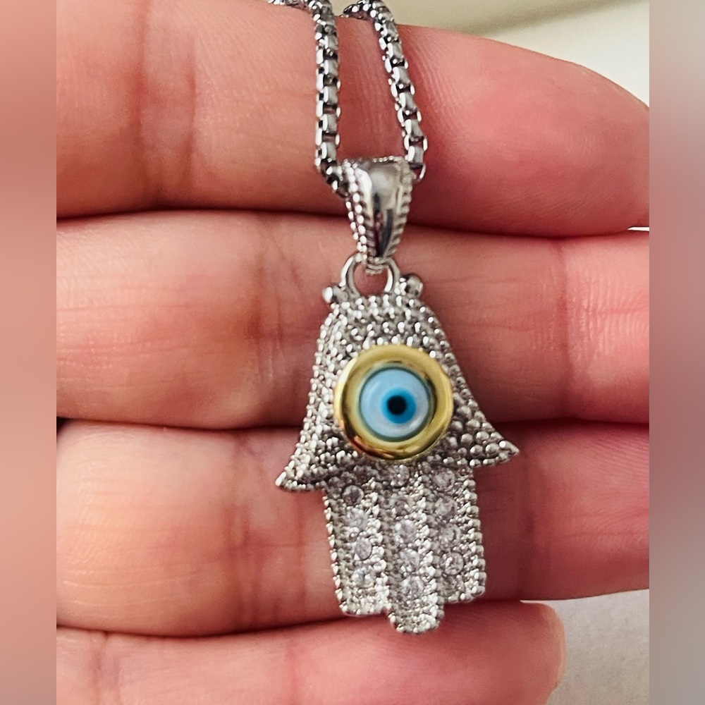 MEvil Eye Hamsa Necklace